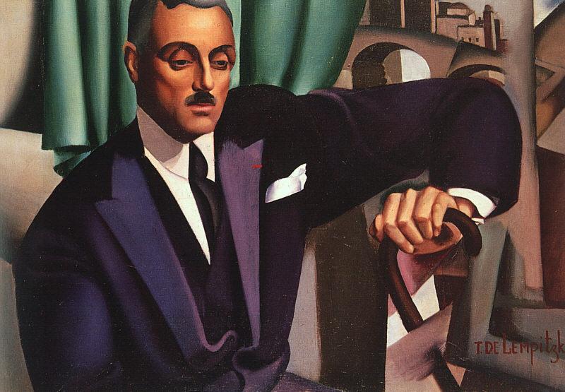 Portrait of Prince Eristoff painting - Tamara de Lempicka Portrait of Prince Eristoff art painting